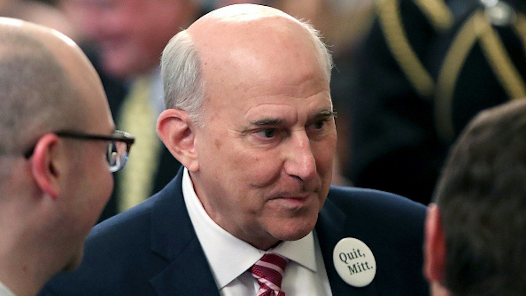 WASHINGTON, DC - FEBRUARY 06: U.S. Rep. Louie Gohmert (R-TX) waits for U.S. President Donald Trump to speak to the media, one day after the U.S. Senate acquitted on two articles of impeachment, in the East Room of the White House February 6, 2020 in Washington, DC. After five months of congressional hearings and investigations about President Trump’s dealings with Ukraine, the U.S. Senate formally acquitted the president of charges that he abused his power and obstructed Congress.