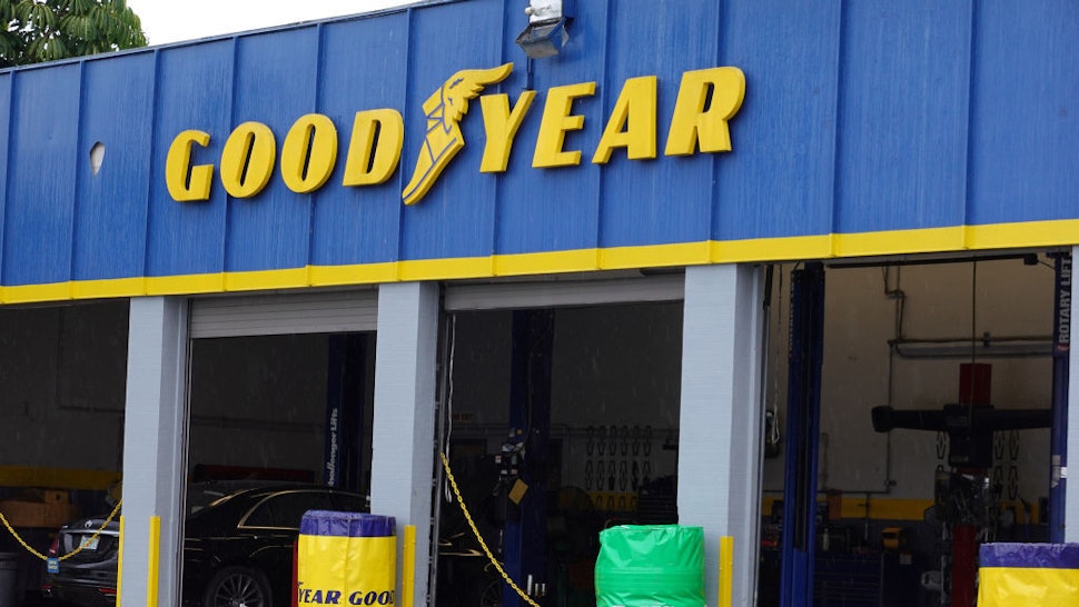 A Goodyear store is seen on August 19, 2020 in Miami, Florida. President Donald Trump called for a boycott against Goodyear in reaction to a social media post that was purportedly from a company training session, that deemed MAGA attire unacceptable for the workplace. In a statement, the Goodyear company denied that the company’s corporate headquarters had anything to do with the post, and said it wasn’t related to any company training session. It said all political campaigning is discouraged in the workplace, and that it supports equality and law enforcement. (Photo by Joe Raedle/Getty Images)