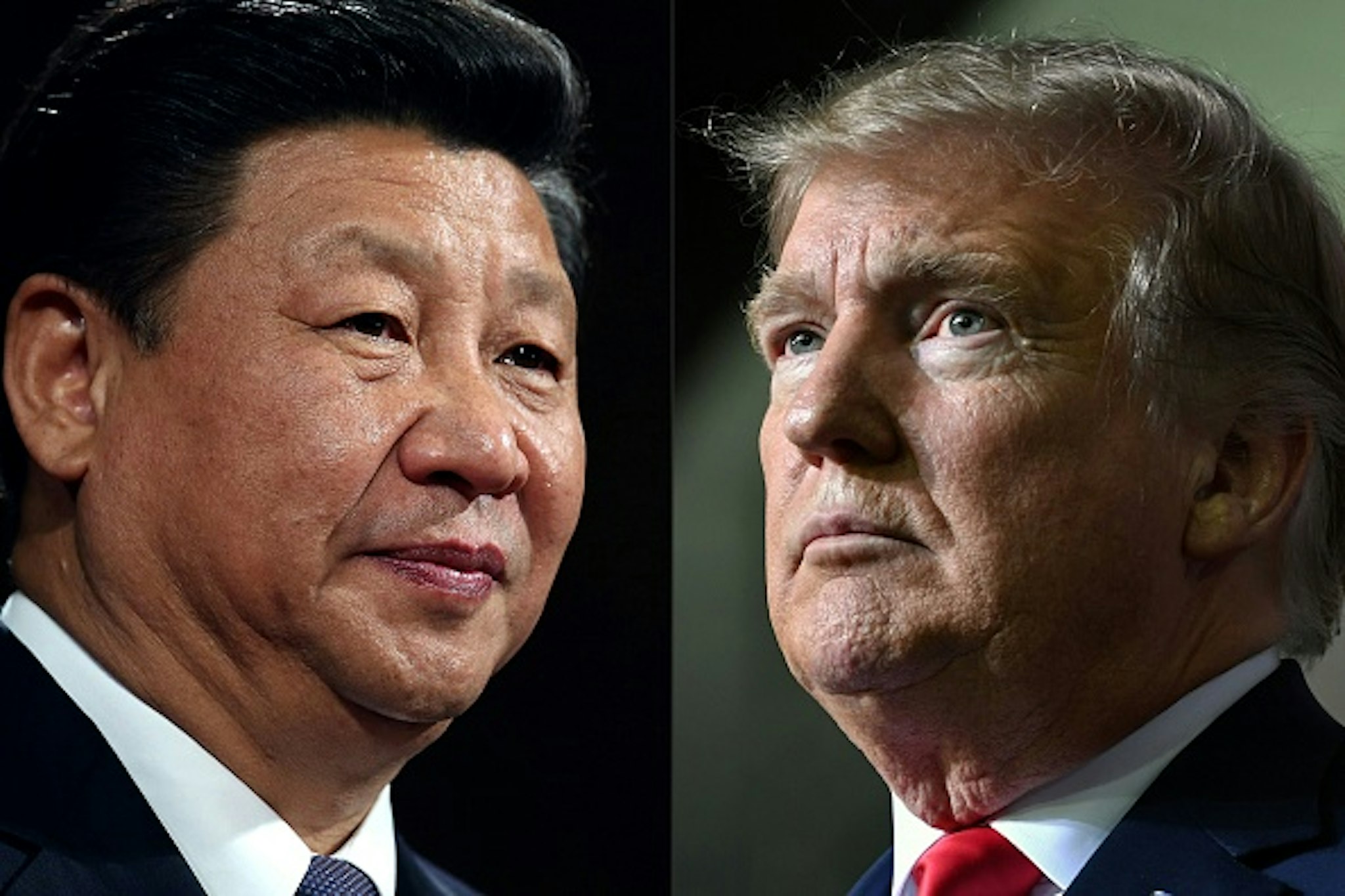 (COMBO) This combination of pictures created on May 14, 2020 shows recent portraits of China's President Xi Jinping (L) and US President Donald Trump. - US President Donald Trump said on May 14, 2020, he is no mood to speak with China's Xi Jinping, warning darkly he might cut off ties with the rival superpower over its handling of the coronavirus pandemic. "I have a very good relationship, but I just -- right now I don't want to speak to him," Trump told Fox Business.