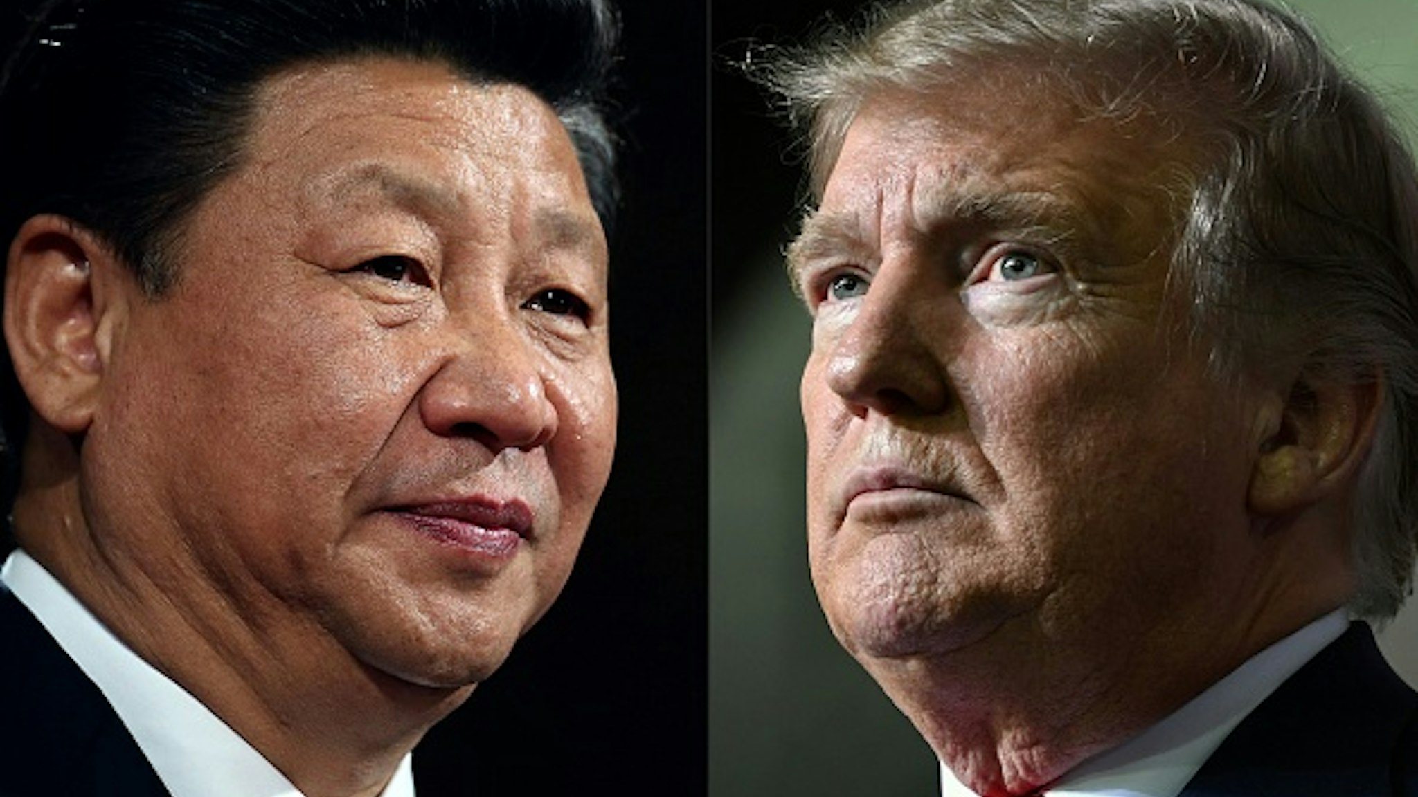 (COMBO) This combination of pictures created on May 14, 2020 shows recent portraits of China's President Xi Jinping (L) and US President Donald Trump. - US President Donald Trump said on May 14, 2020, he is no mood to speak with China's Xi Jinping, warning darkly he might cut off ties with the rival superpower over its handling of the coronavirus pandemic. "I have a very good relationship, but I just -- right now I don't want to speak to him," Trump told Fox Business.