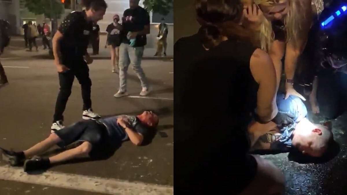 Portland Rioters Viciously Beat Man; Transported To Hospital With ‘Serious Injuries’