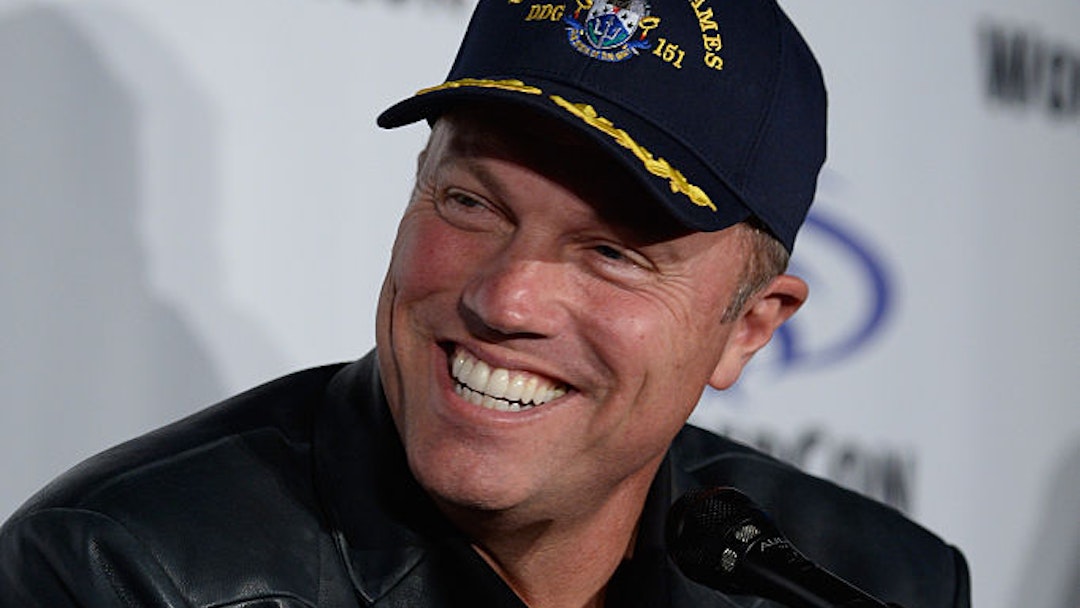 Actor Adam Baldwin speaks on 'The Last Ship' panel, TNT at Wondercon 2016 at Los Angeles Convention Center on March 26, 2016 in Los Angeles, California. 26059_001 (Photo by Frazer Harrison/Getty Images for Turner)