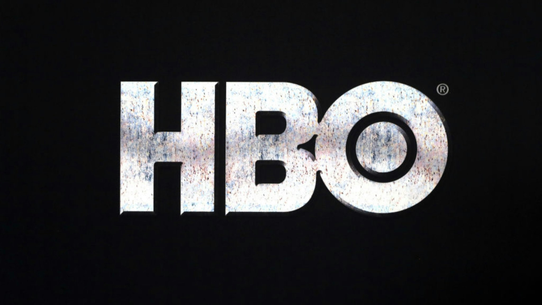 Close up of the HBO logo at the Game of Thrones Premiere, held at Waterfront Hall, Belfast.