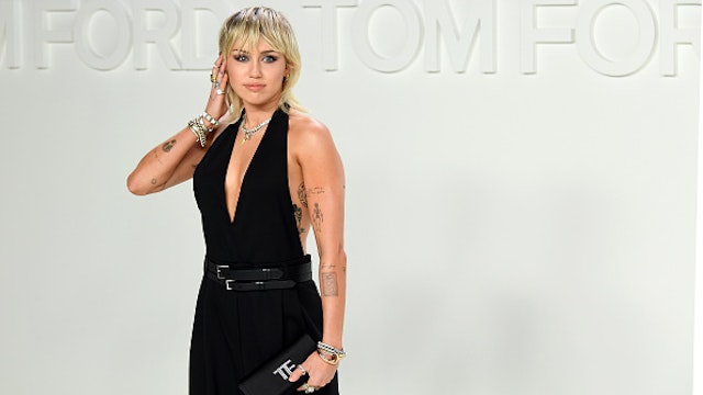 HOLLYWOOD, CALIFORNIA - FEBRUARY 07: Singer Miley Cyrus attends the Tom Ford AW20 Show at Milk Studios on February 07, 2020 in Hollywood, California.