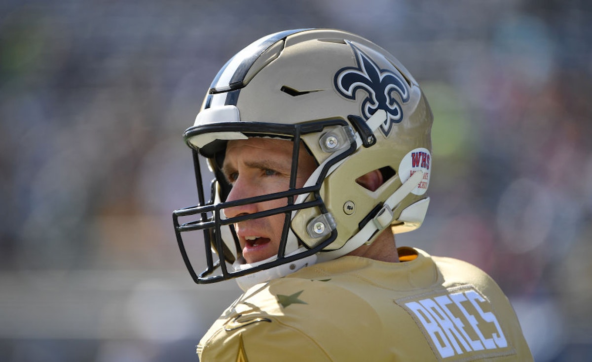 Multiple NFL Teams Cancel Practice, Drew Brees Puts 'Jacob Blake' Name on  Helmet