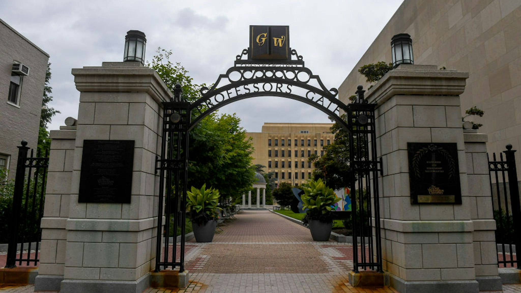 WASHINGTON, DC - AUGUST 8: George Washington University amended its plans to host classes for the fall as novel coronavirus cases continue to rise across the country.