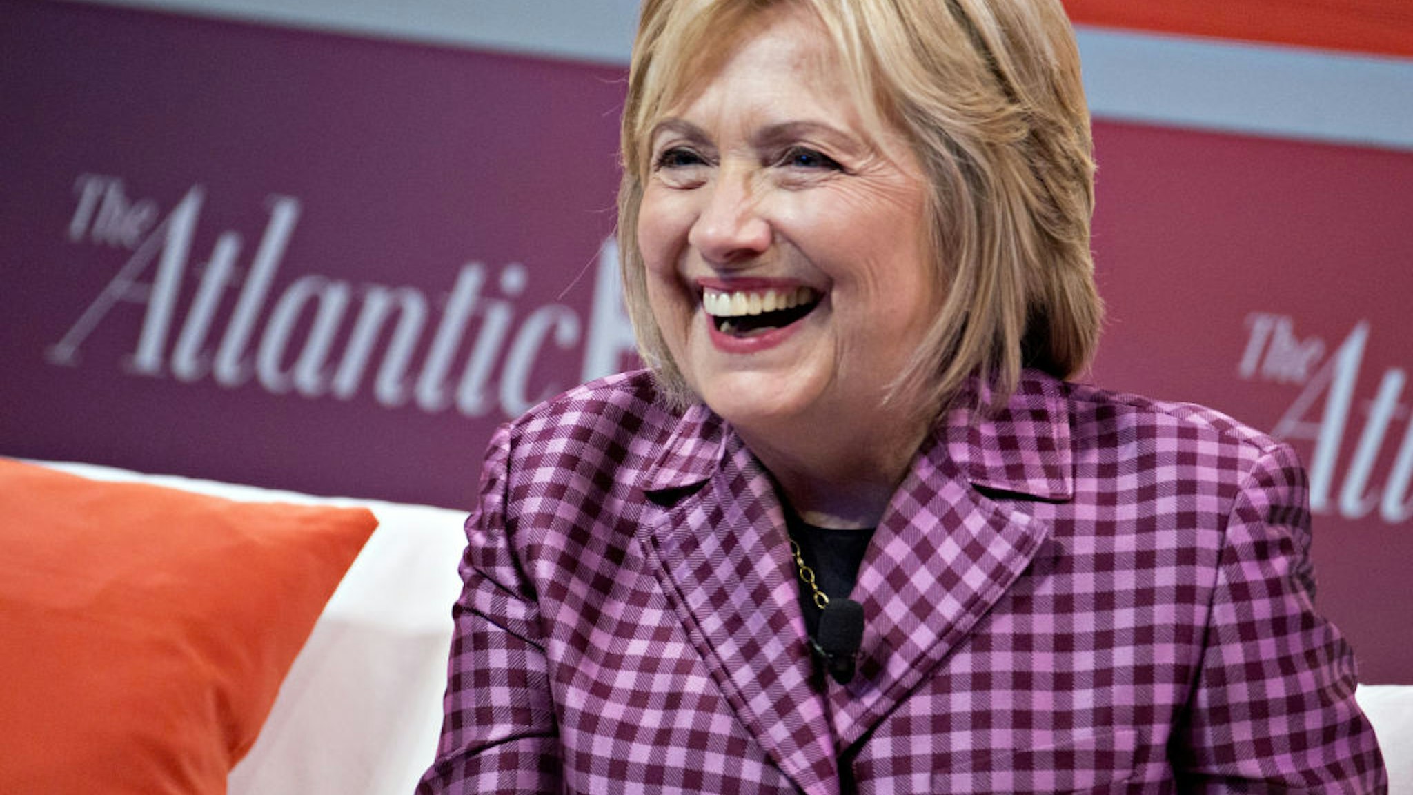 Hillary laughing
