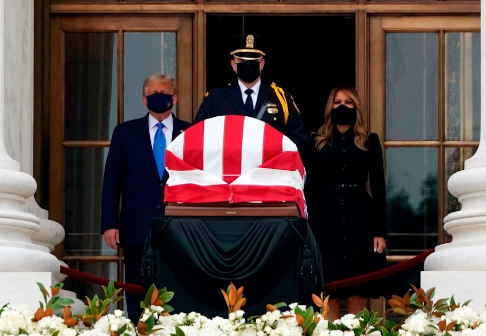 Trump Ginsburg casket
