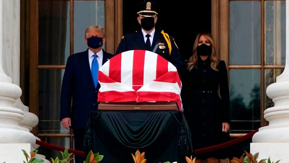 Trump Ginsburg casket