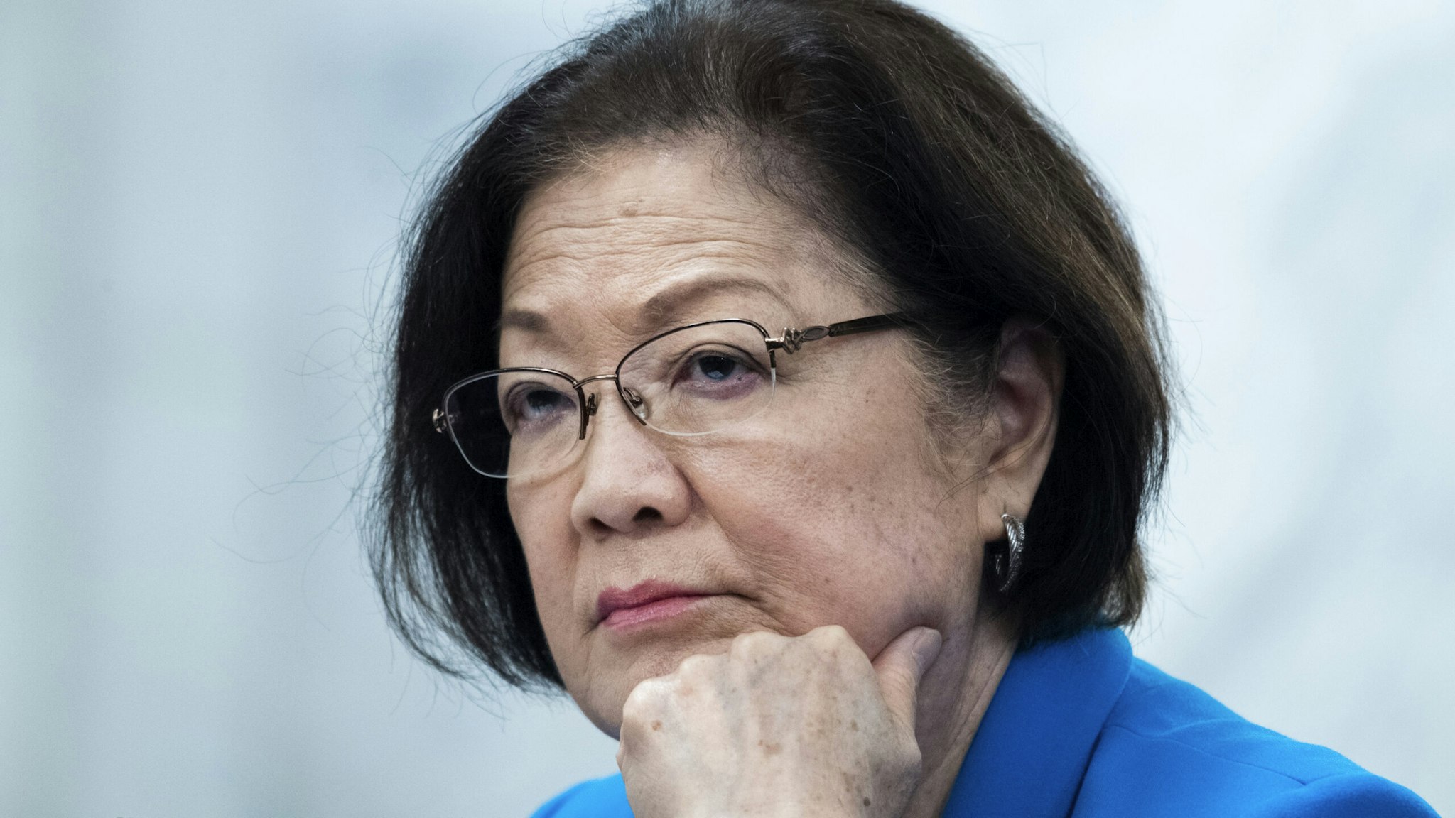 UNITED STATES - JULY 30: Sen. Mazie Hirono, D-Hawaii, attends the Senate Judiciary Committee markup on the Civil Justice for Victims of COVID Act, and judicial nominations in Russell Building on Thursday, July 30, 2020.