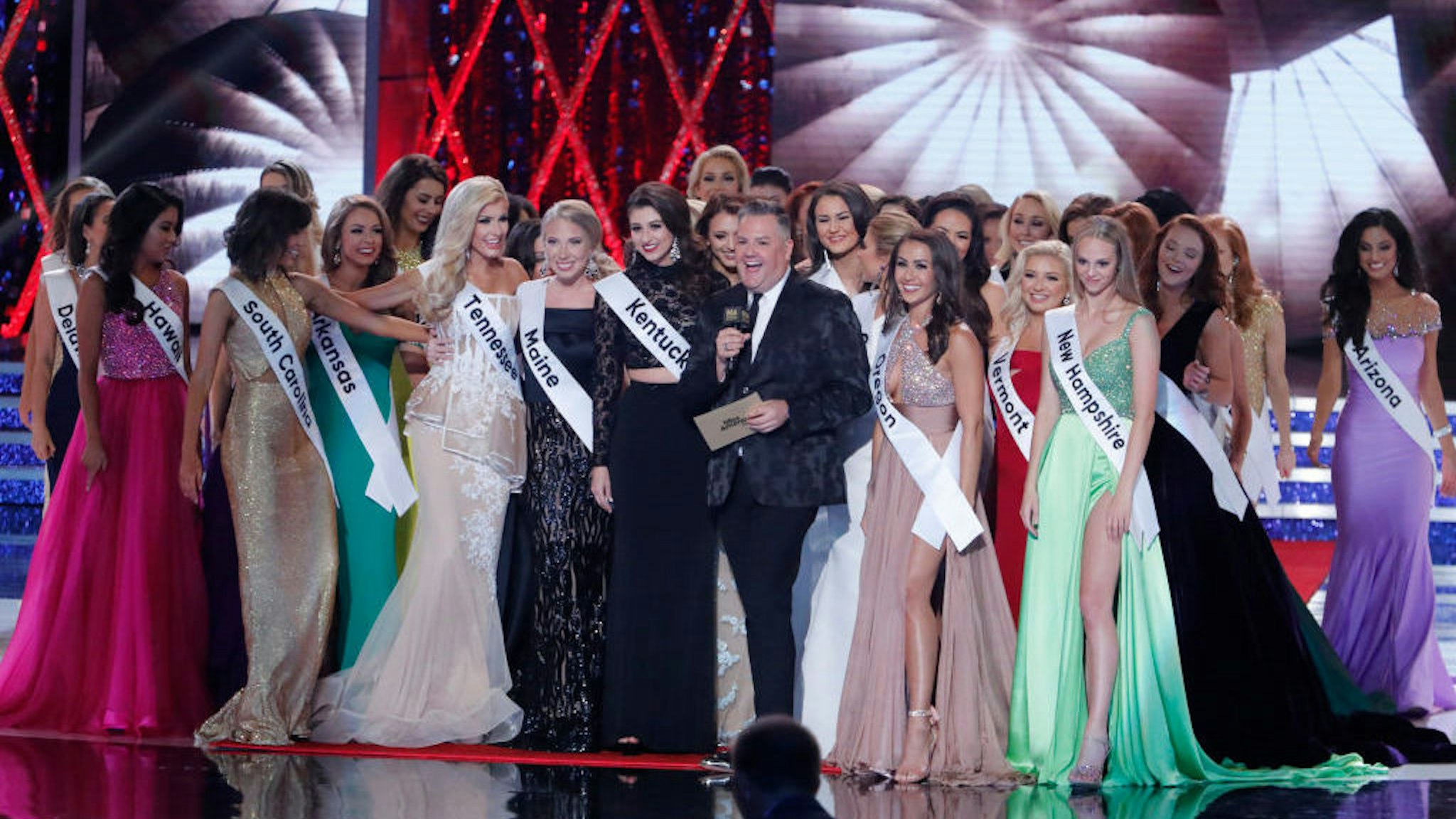 The "2019 Miss America Competition" broadcasts live from Atlantic City's Boardwalk Hall on Sunday, Sept. 9, 2018 (9-11pm, ET) on the Walt Disney Television via Getty Images Television Network. (photo by Lou Rocco/Walt Disney Television via Getty Images)