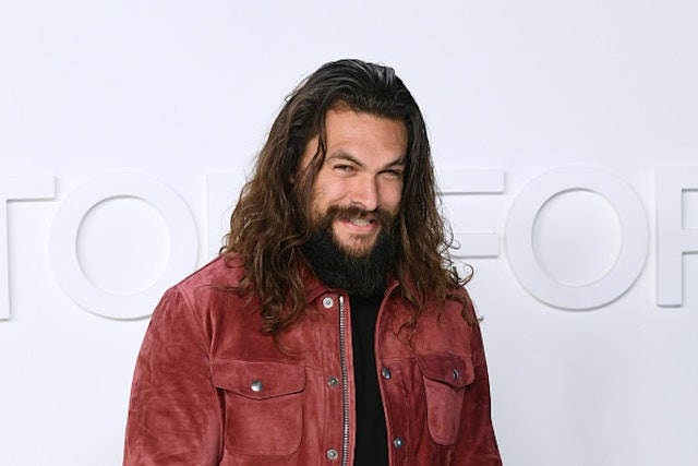 HOLLYWOOD, CALIFORNIA - FEBRUARY 07: Actor Jason Momoa attends the Tom Ford AW20 Show at Milk Studios on February 07, 2020 in Hollywood, California.
