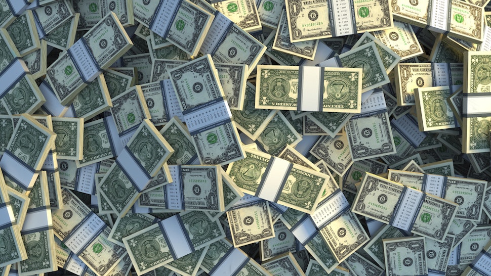 Bundles of one dollar bills (Chris Clor/Getty Images)