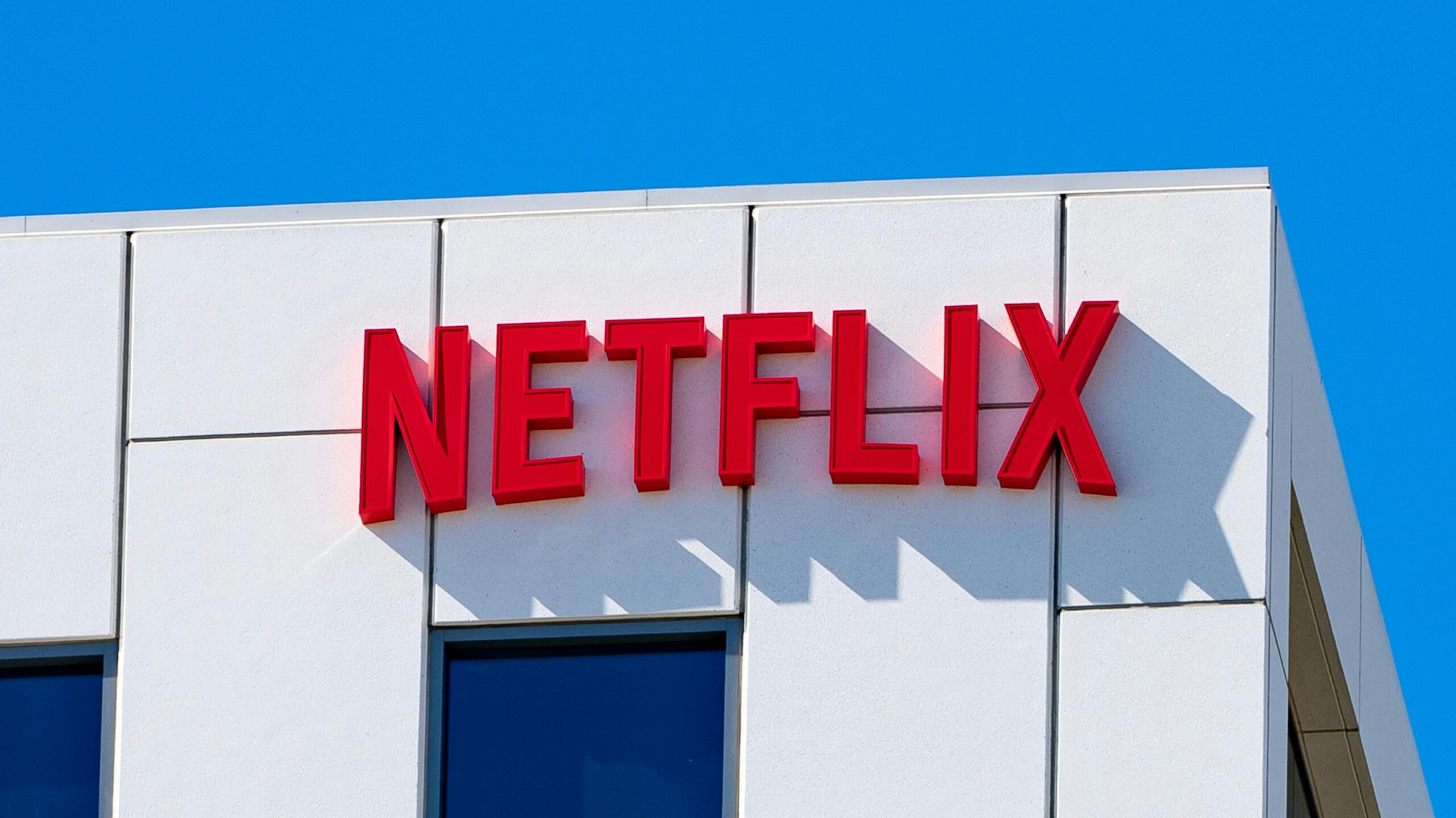 LOS ANGELES, CA - AUGUST 11: General view of the Netflix Corporate Offices in Hollywood at Sunset Bronson Studios on August 11, 2020 in Los Angeles, California.