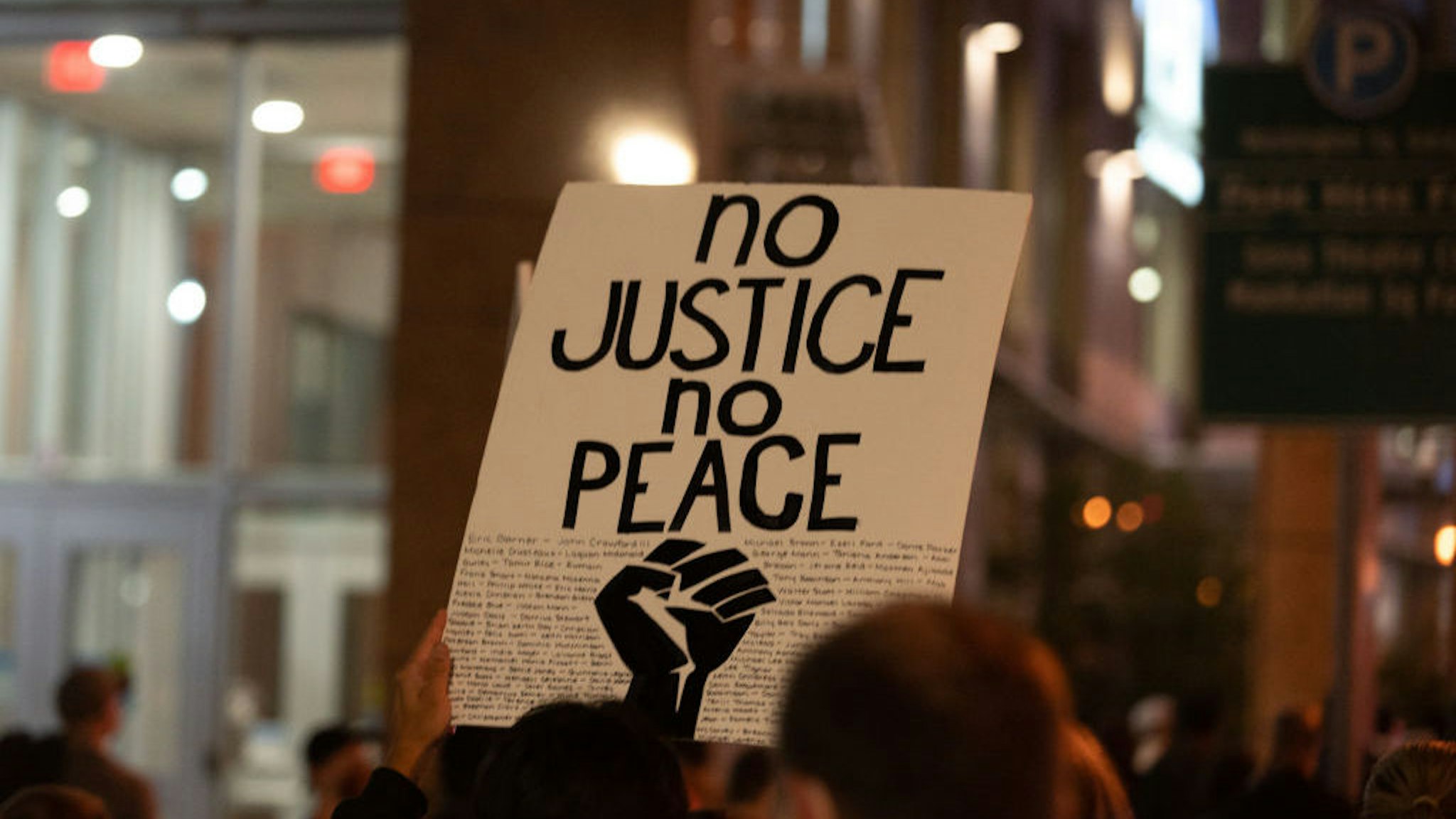 Protests in Rochester, NY over the death of Daniel Prude continue, with thousands in the street and more police violence, September, 5th, 2020. (Photo by Zach D Roberts/NurPhoto via Getty Images)