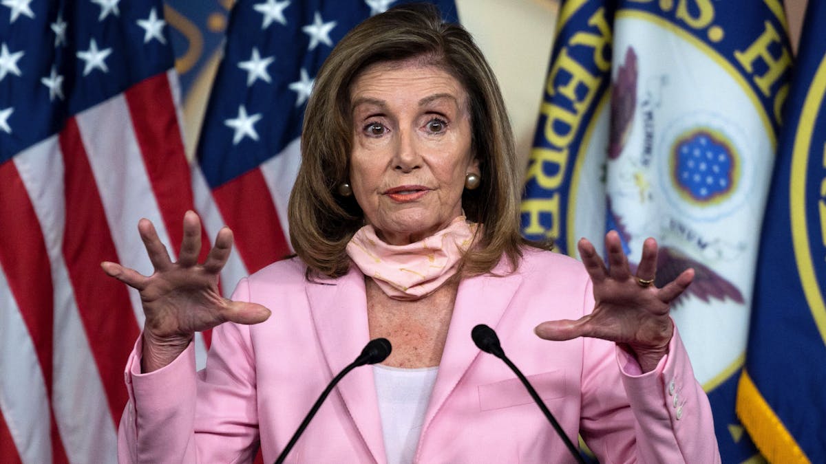 ‘Angry Salon Customers’ Protest At Pelosi’s Home; Hang Blow Dryers And Curlers On Pelosi’s Tree
