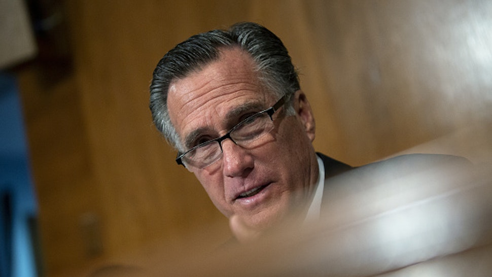 Senator Mitt Romney, a Republican from Utah, speaks during a U.S. Senate Committee on Health, Education, Labor, and Pensions hearing at the U.S. Capitol in Washington, D.C., U.S., on Tuesday, March 3, 2020. Senators questioned Trump administration scientists Tuesday about the availability of coronavirus tests, treatment for those infected and a vaccine, as the number of infections and deaths in the U.S. continues to grow.
