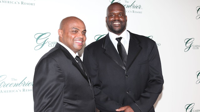 WHITE SULPHUR SPRINGS, WEST VIRGINIA - JULY 2: Charles Barkley and Shaquille O'Neal attend The Greenbrier Gala for the Opening of the Casino Club at The Greenbrier on July 2, 2010 in White Sulphur Springs, West Virginia.