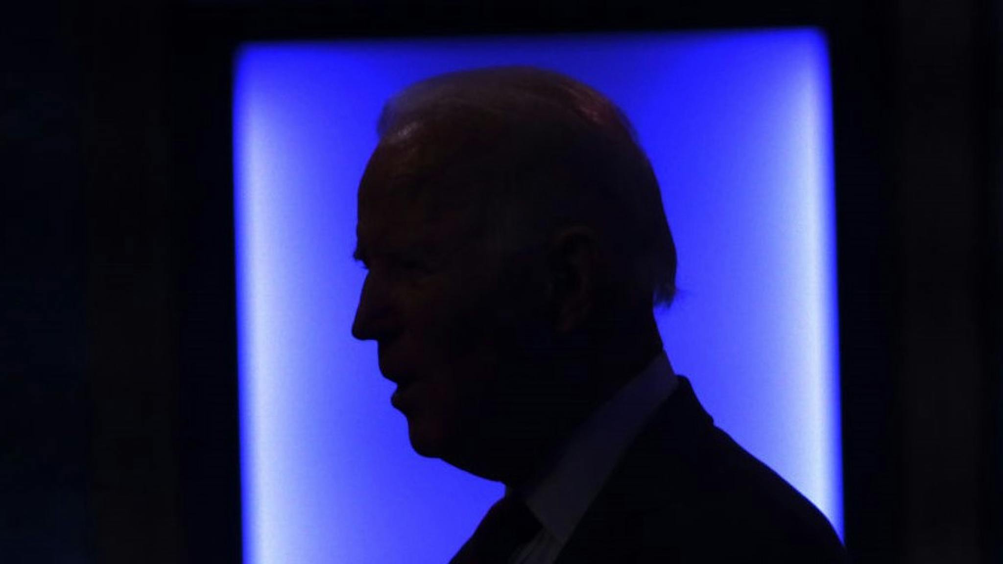 Democratic Presidential Nominee Joe Biden Discusses Supreme Court Nominee WILMINGTON, DELAWARE - SEPTEMBER 27: Democratic presidential nominee Joe Biden speaks during a campaign event on September 27, 2020 in Wilmington, Delaware. Biden spoke on President Trump’s new U.S. Supreme Court nomination. (Photo by