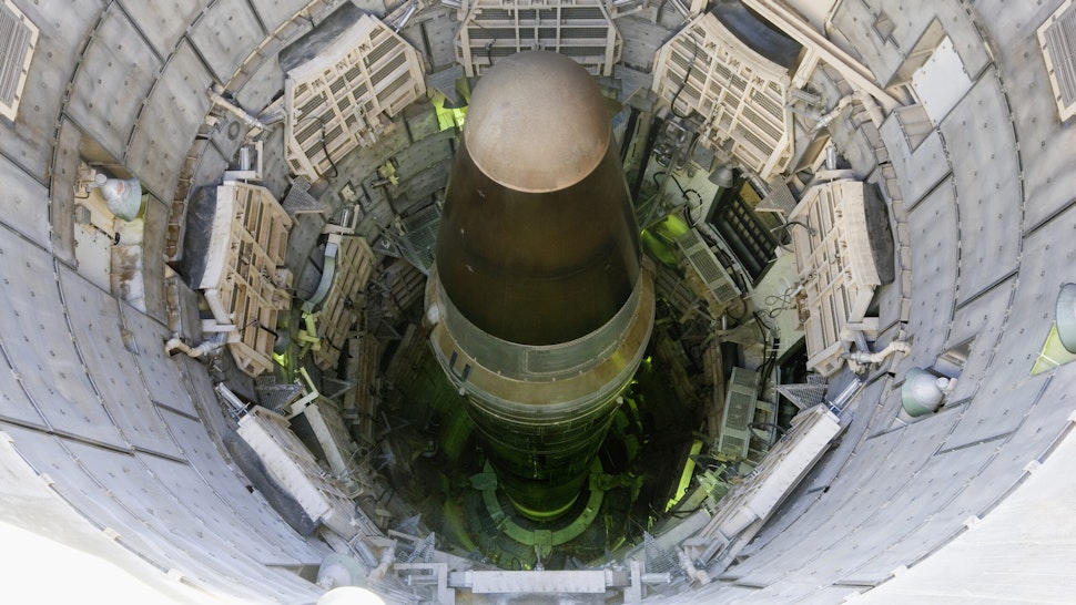 USA, Arizona, Titan nuclear intercontinental ballistic missile in silo