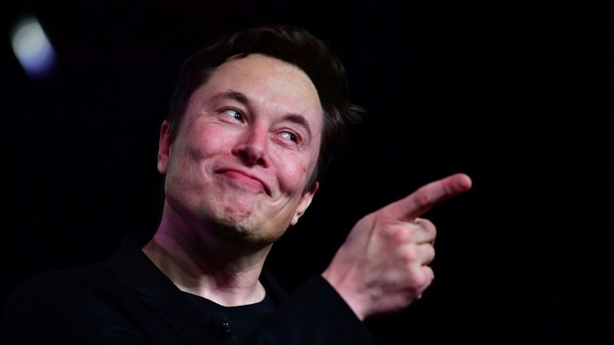Tesla CEO Elon Musk speaks during the unveiling of the new Tesla Model Y in Hawthorne, California on March 14, 2019. (Photo by Frederic J. BROWN / AFP) (Photo credit should read