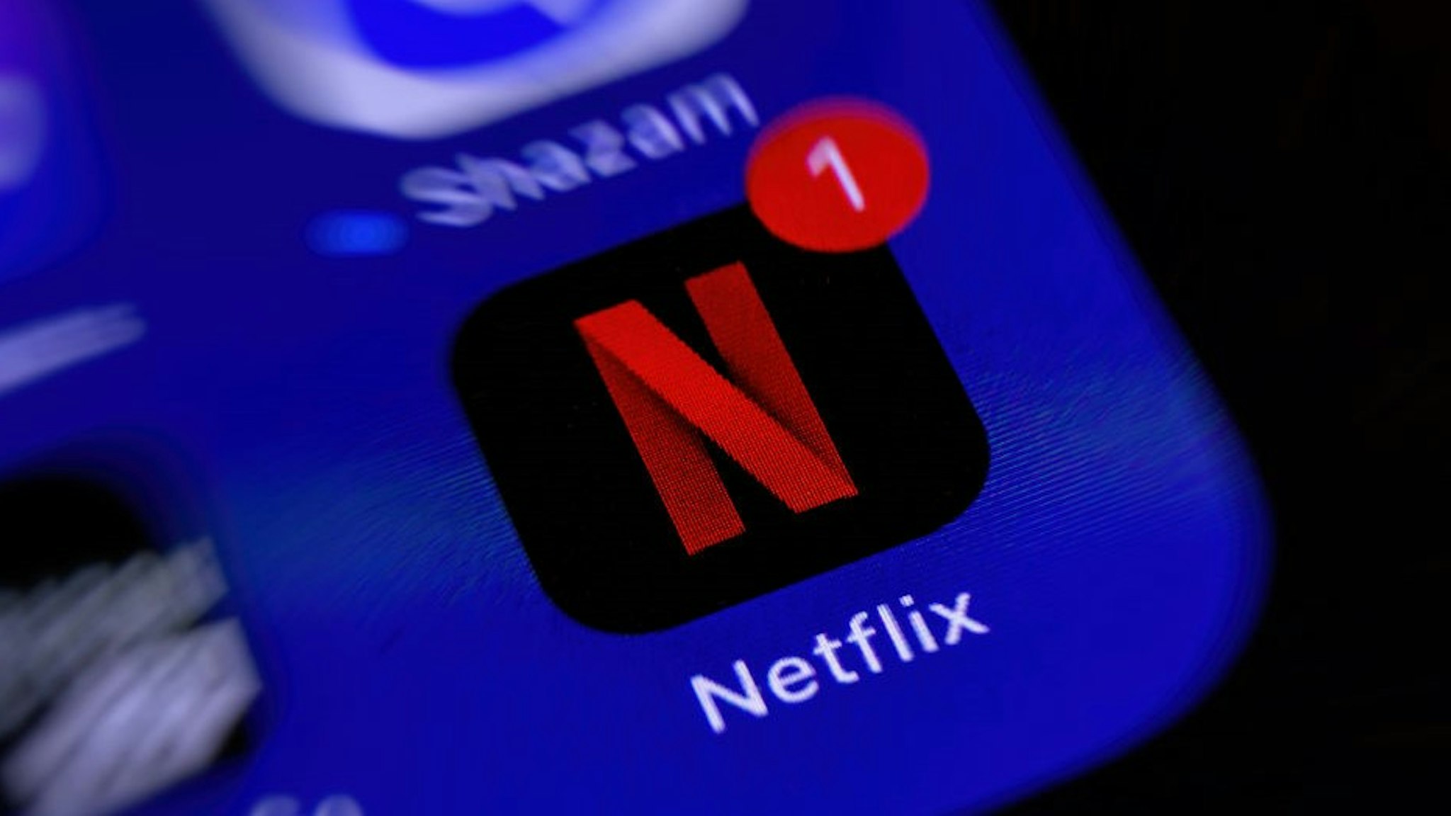 BOCHUM, GERMANY - MAY 11: (BILD ZEITUNG OUT) A smartphone screen is seen with the Streaming app Netflix on May 11, 2020 in Bochum, Germany. (Photo by