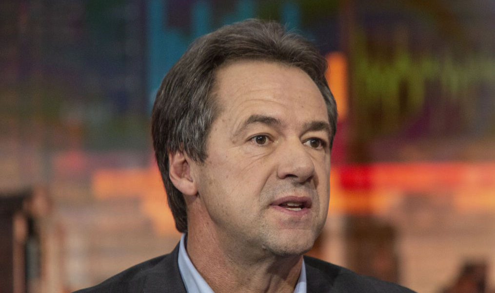 Steve Bullock, governor of Montana and 2020 presidential candidate, speaks during a Bloomberg Television interview in New York, U.S., on Tuesday, Nov. 19, 2019. Bullock discussed the election, health care, and the impeachment inquiry of President Donald Trump