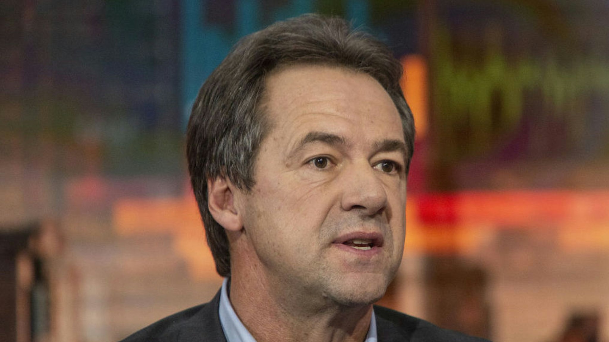 Steve Bullock, governor of Montana and 2020 presidential candidate, speaks during a Bloomberg Television interview in New York, U.S., on Tuesday, Nov. 19, 2019. Bullock discussed the election, health care, and the impeachment inquiry of President Donald Trump