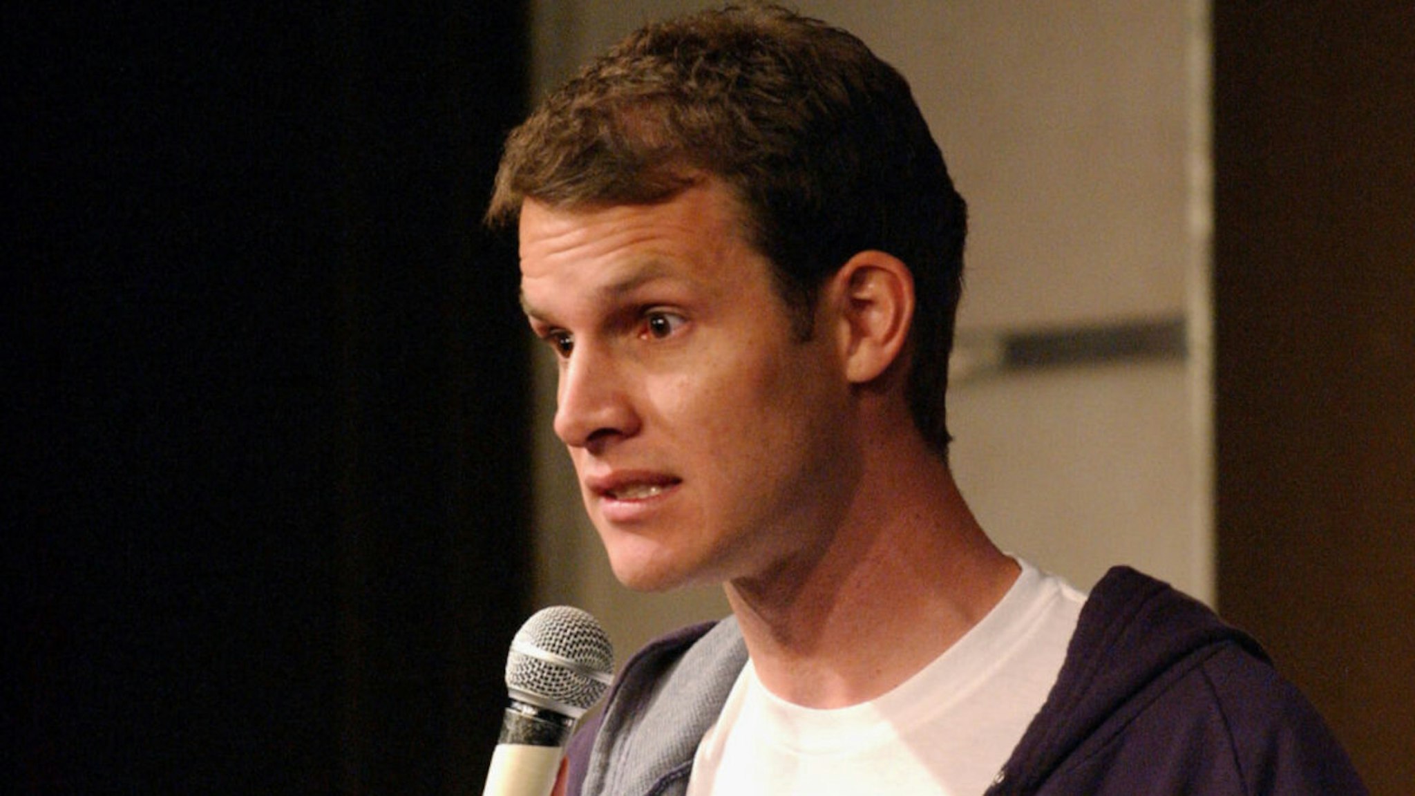 Daniel Tosh performs at the Hollywood Improv on February 20, 2008 in Los Angeles, CA.