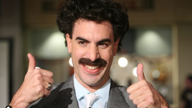 Sacha Baron Cohen as Borat during "Borat: Cultural Learnings of America For Make Benefit Glorious Nation of Kazakhstan" Premiere - Arrivals at Grauman's Chinese Theater in Hollywood, California, United States.