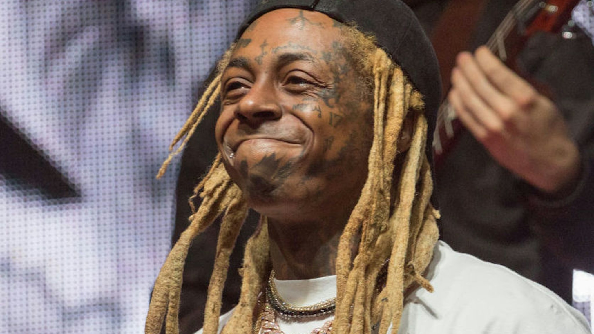 Rapper Lil Wayne performs onstage during JMBLYA at Fair Park on May 03, 2019 in Dallas, Texas.
