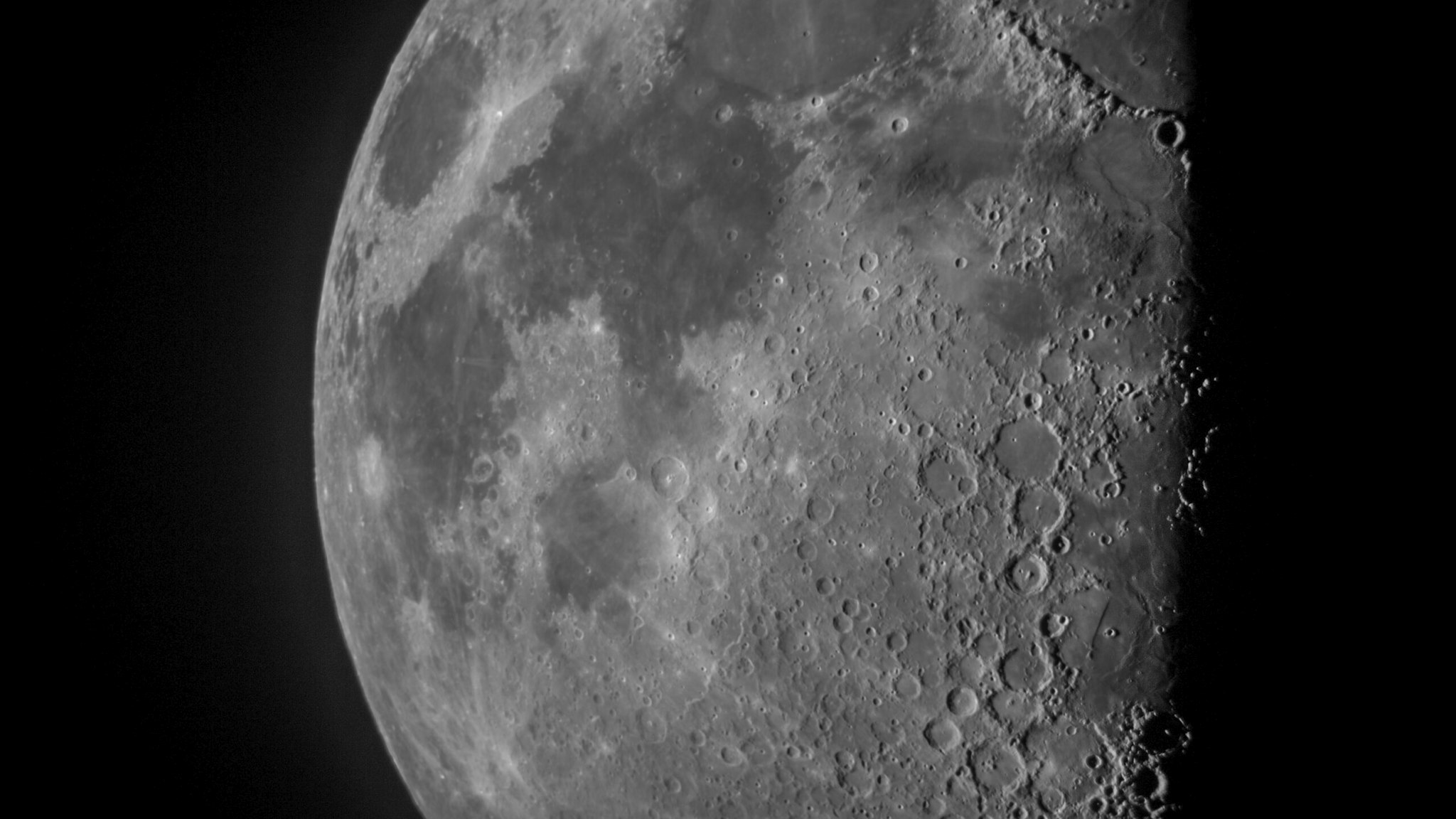 A close up of the moon - stock photo