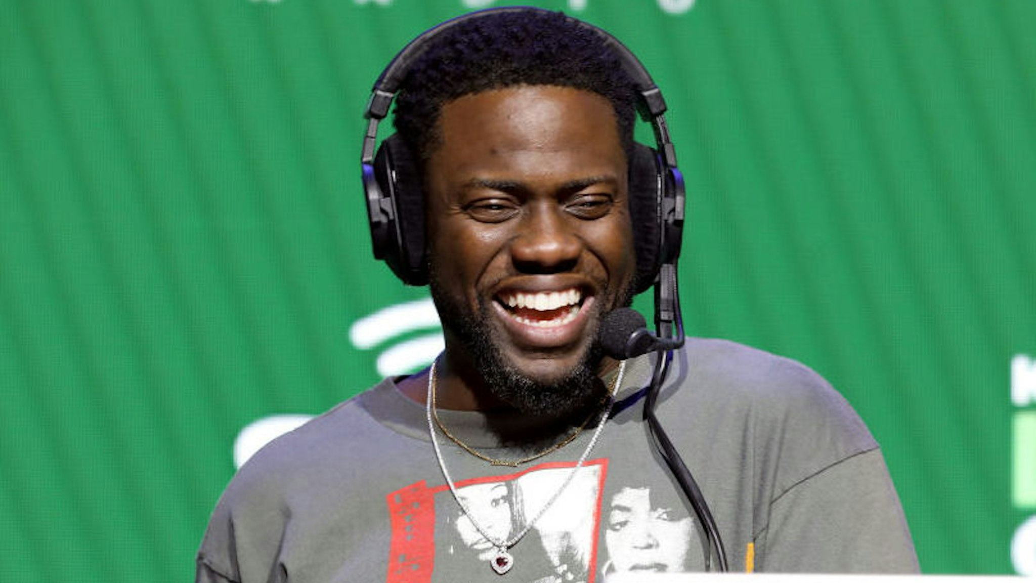 SiriusXM host Kevin Hart speaks onstage during day 3 of SiriusXM at Super Bowl LIV on January 31, 2020 in Miami, Florida.