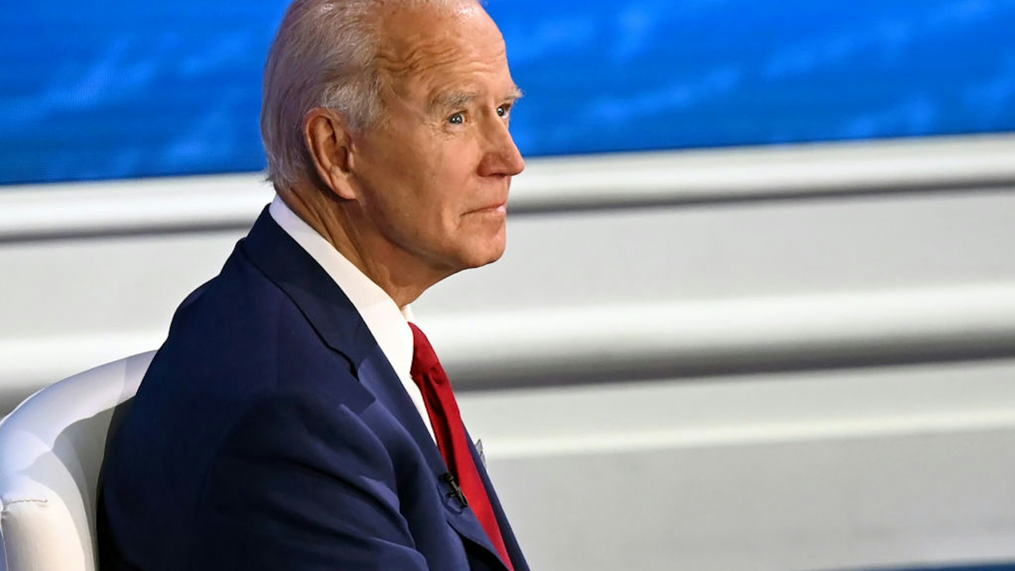 Democratic Presidential candidate and former US Vice President Joe Biden participates in an ABC News town hall
