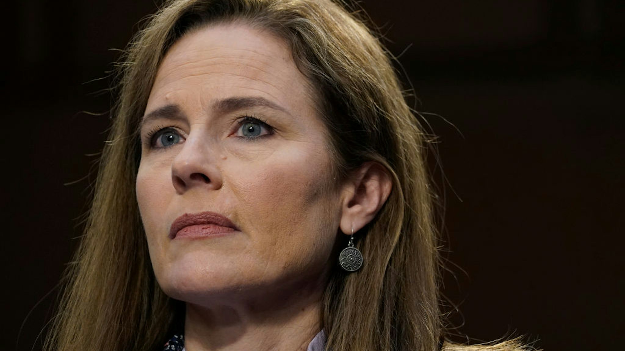 Supreme Court nominee Amy Coney Barrett participates in the third day of her Senate Judiciary Committee confirmation hearing on Capitol Hill on October 14, 2020 in Washington, DC.