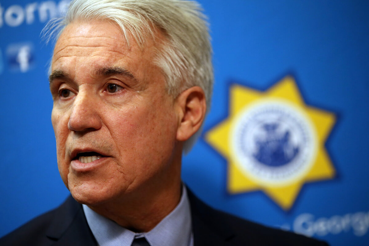 San Francisco district attorney George Gascon speaks during a new conference to announce a civil consumer protection action against rideshare company Uber on December 9, 2014 in San Francisco, California. Gascon, along with Los Angeles district attorney Jackie Lacey, announced the filing of a civil consumer protection action against Uber Technologies Inc. for making false and misleading statements to consumers and for engaging in business practices that violate California State law.