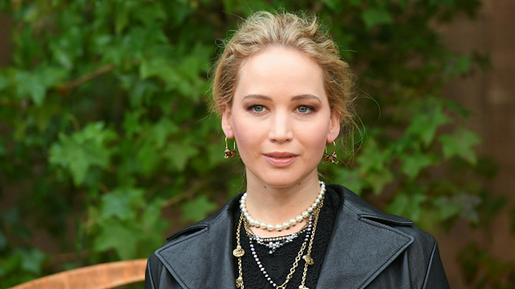 PARIS, FRANCE - SEPTEMBER 24: Jennifer Lawrence attends the Christian Dior Womenswear Spring/Summer 2020 show as part of Paris Fashion Week on September 24, 2019 in Paris, France.