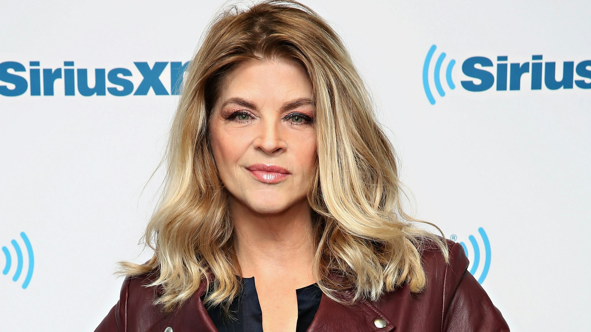 NEW YORK, NY - JANUARY 06: Actress Kirstie Alley visits the SiriusXM Studios on January 6, 2016 in New York City.