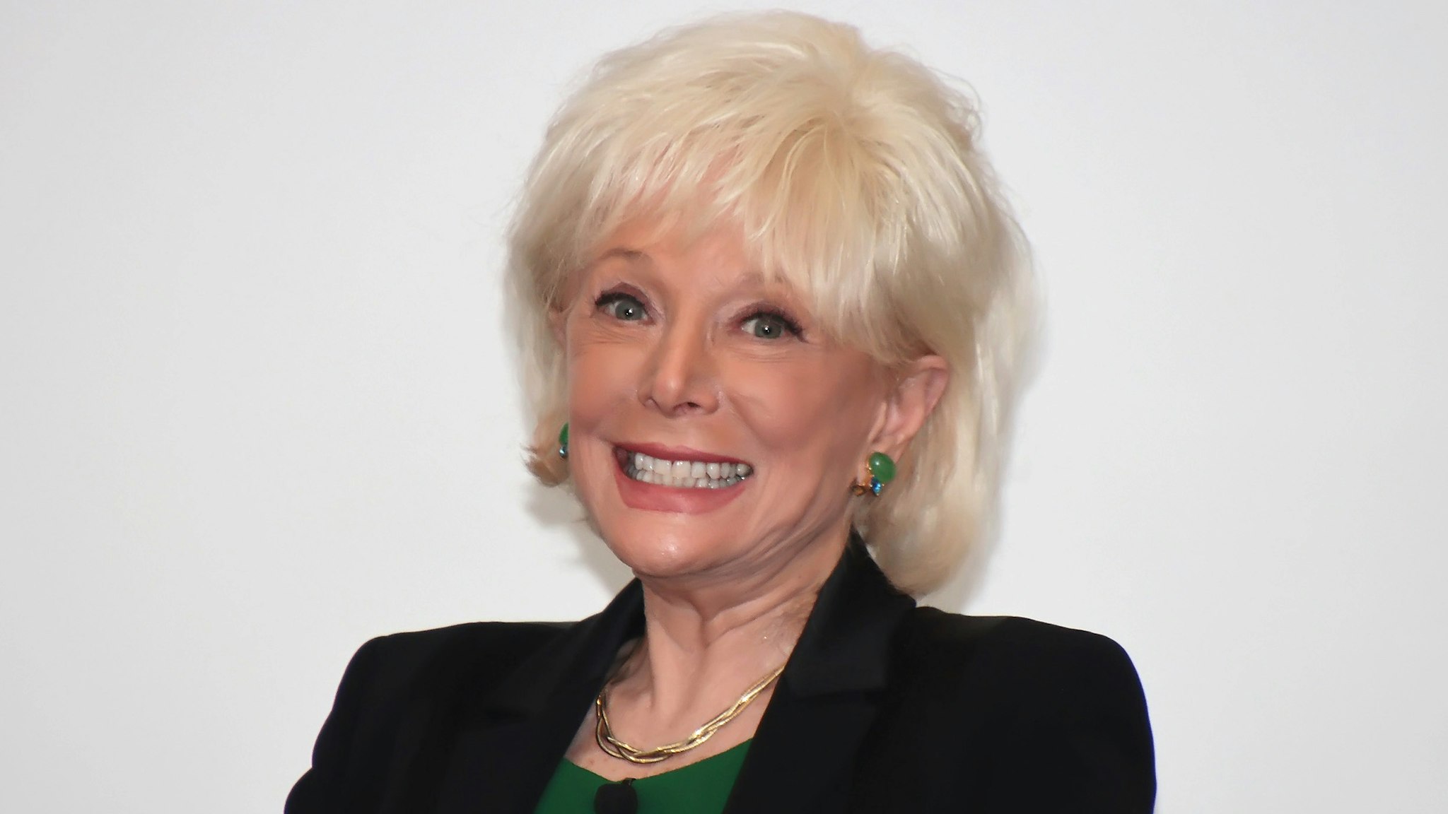 VINELAND, NJ - FEBRUARY 13: Keynote speaker Lesley Stahl, co-editor of CBS 60 Minutes, is interviewed during the luncheon at the 2020 "Working Together For Working Families Conference held at Luciano Conference" Center at Cumberland County College on February 13, 2020 in Vineland, New Jersey.
