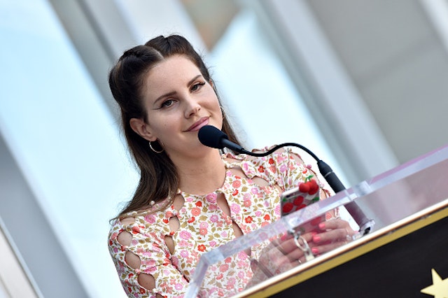 HOLLYWOOD, CALIFORNIA - AUGUST 06: Lana Del Rey attends the ceremony honoring Guillermo del Toro with a star on the Hollywood Walk of Fame on August 06, 2019 in Hollywood, California.