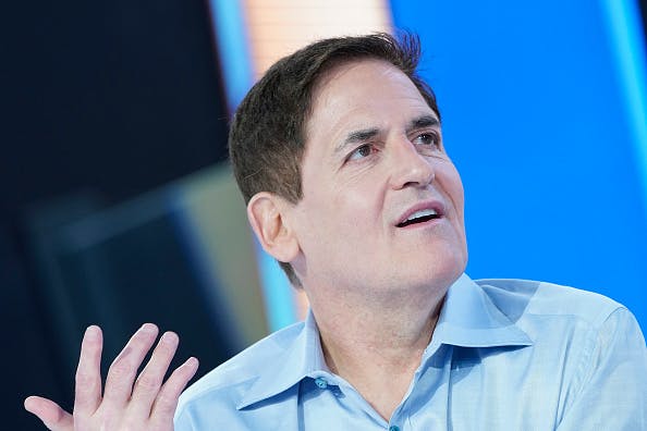 NEW YORK, NEW YORK - NOVEMBER 14: (EXCLUSIVE COVERAGE) Mark Cuban visits "Mornings With Maria" at Fox Business Network Studios on November 14, 2019 in New York City.