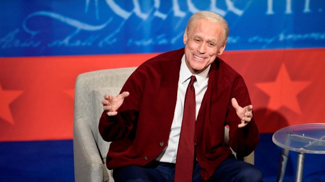 SATURDAY NIGHT LIVE -- "Issa Rae" Episode 1788 -- Pictured: Jim Carrey as Joe Biden during the "Dueling Town Halls" Cold Open on Saturday, October 17, 2020 -- (Photo by: