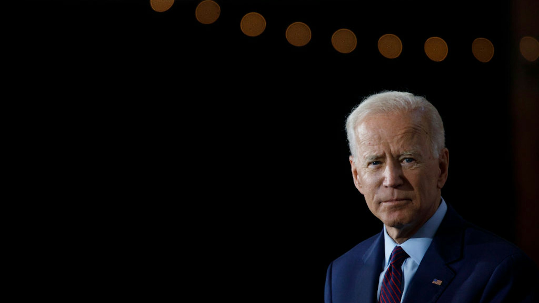 BURLINGTON, IA - AUGUST 07: Democratic presidential candidate and former U.S. Vice President Joe Biden delivers remarks about White Nationalism during a campaign press conference on August 7, 2019 in Burlington, Iow