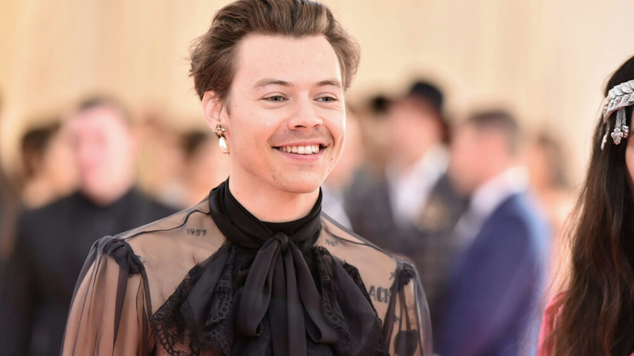 NEW YORK, NEW YORK - MAY 06: Harry Styles attends The 2019 Met Gala Celebrating Camp: Notes on Fashion at Metropolitan Museum of Art on May 06, 2019 in New York City.