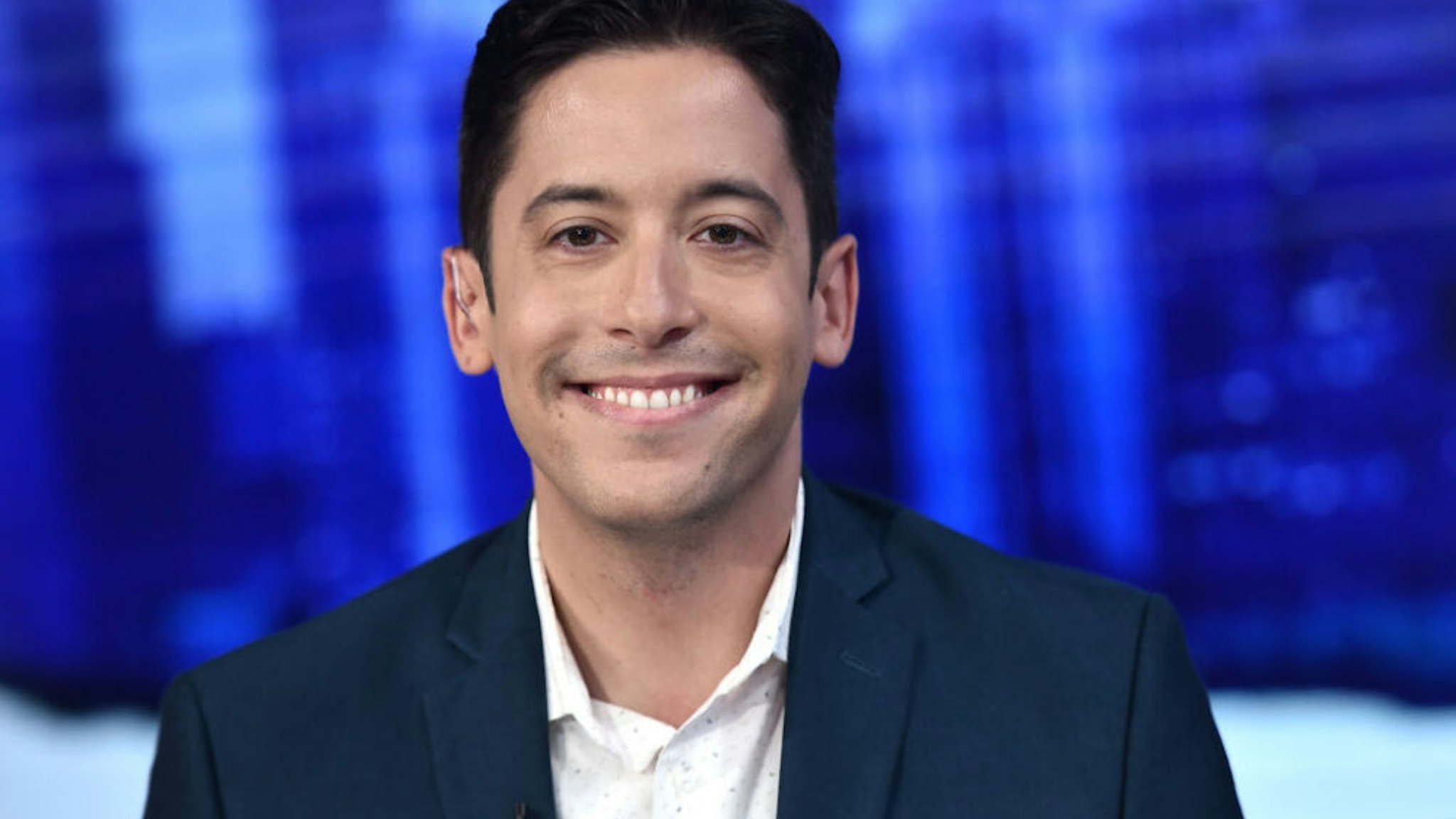 NEW YORK, NEW YORK - SEPTEMBER 17: (EXCLUSIVE COVERAGE) Michael Knowles visits "The Story with Martha MacCallum" in the Fox News Channel Studios on September 17, 2019 in New York City.