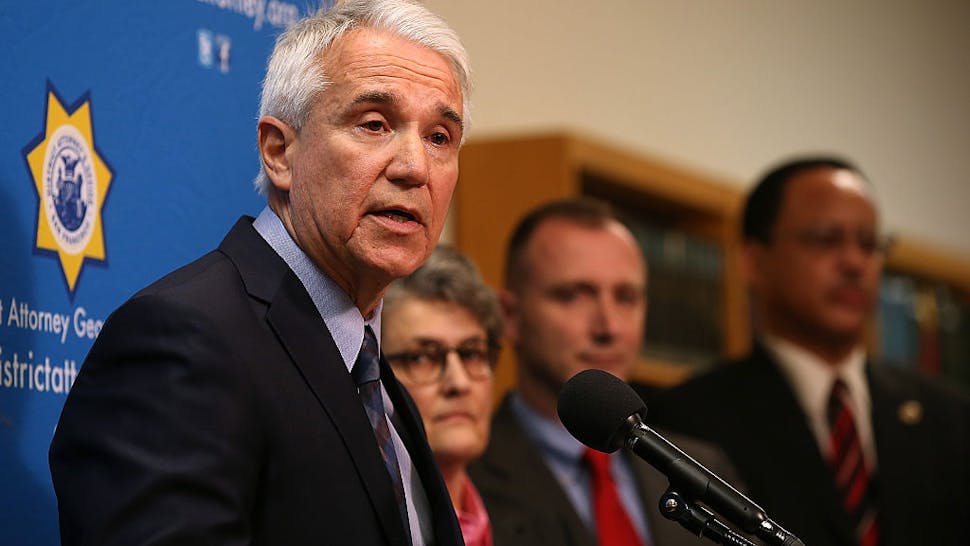 San Francisco And Los Angeles District Attorneys Make Announcement Regarding Uber And Lyft Rideshare Companies San Francisco district attorney George Gascon speaks during a new conference to announce a civil consumer protection action against rideshare company Uber on December 9, 2014 in San Francisco, California.