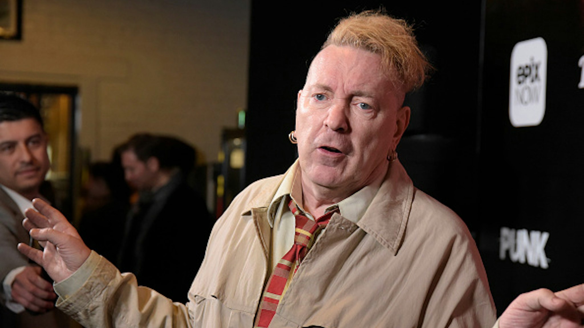LOS ANGELES, CALIFORNIA - MARCH 04: Singer John Lydon of the Sex Pistols attends the Los Angeles premiere of the EPIX Original Docu-Series "PUNK" at SIR on March 04, 2019 in Los Angeles, California.