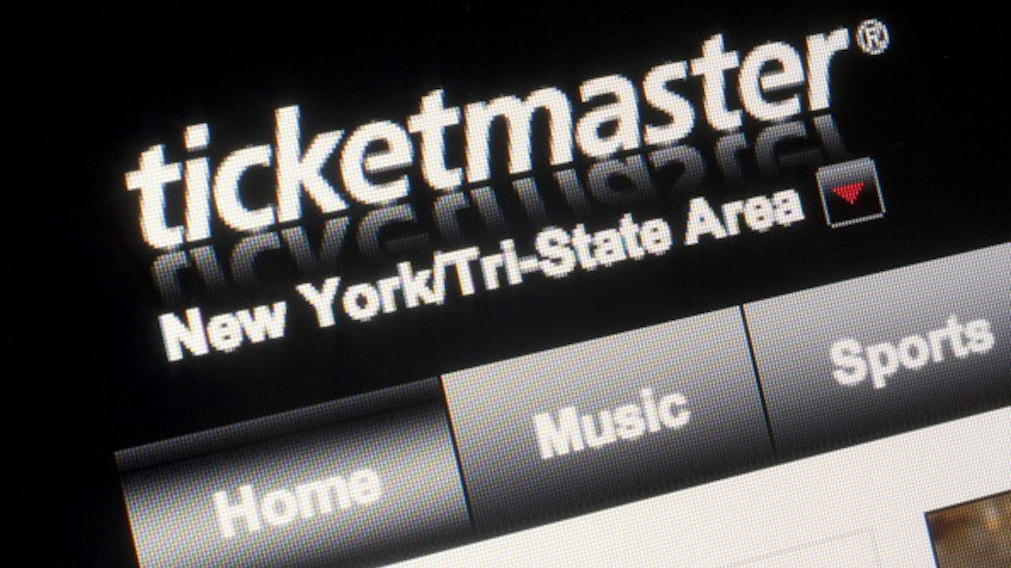 The Ticketmaster Entertainment LLC website is displayed for a photograph in New York, U.S., on Wednesday, Aug. 31, 2011.