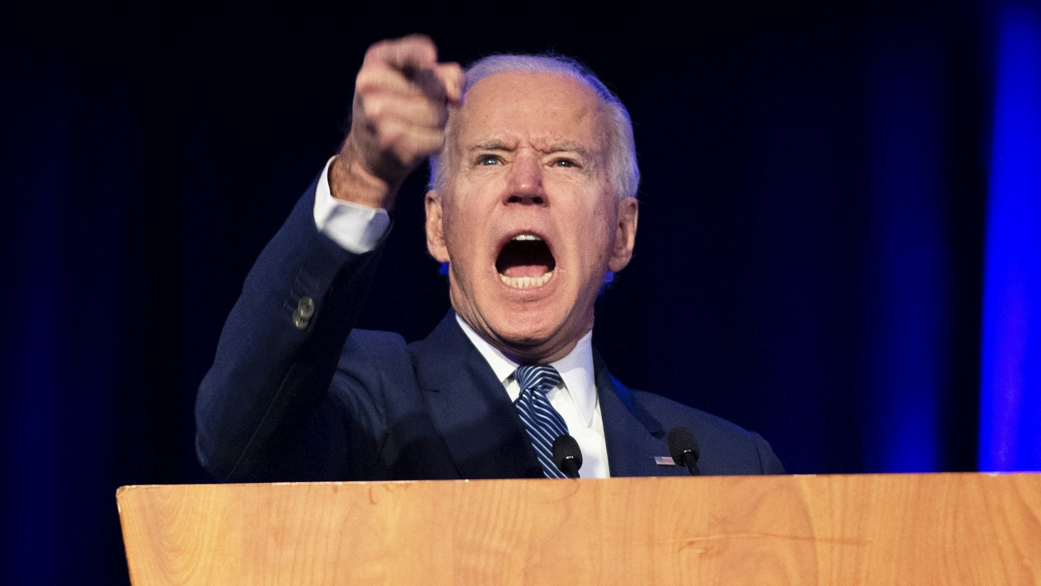 UNITED STATES - FEBRUARY 15: Democratic presidential candidate Joe Biden speaks during the Kick Off to Caucus Gala in Las Vegas on Saturday, Feb. 15, 2020.