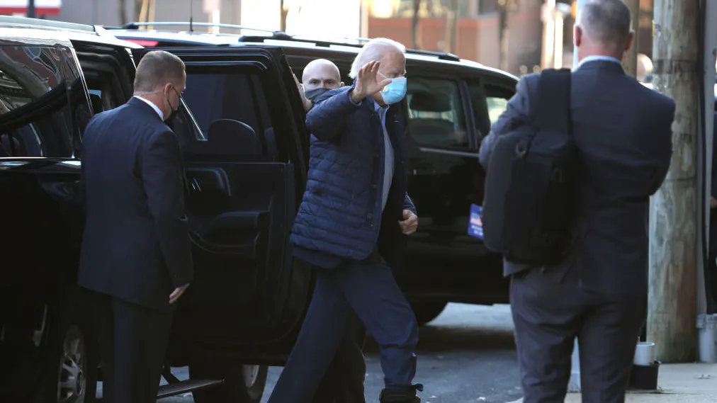 Biden Says He Broke Foot After Exiting Shower, Jokingly ‘Running’ After Dog ‘To Grab His Tail’